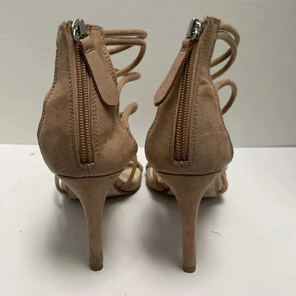 Chinese laundry suede strappy sandal heels